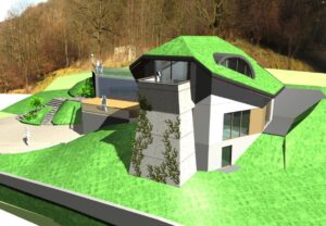 Nowoczesna-willa-na-pochylonej-dzialce-z-tarasami-stroma-dzialka-Krakow-Bielany